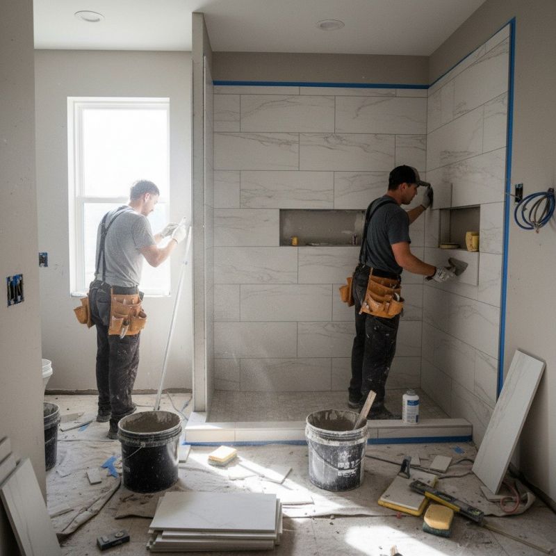 Bathroom Tile Installation detail