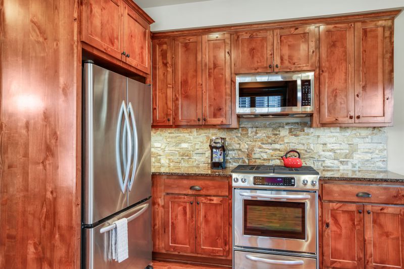 Stone Backsplash Installation detail