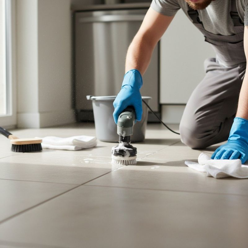 Tile Grout Cleaning detail