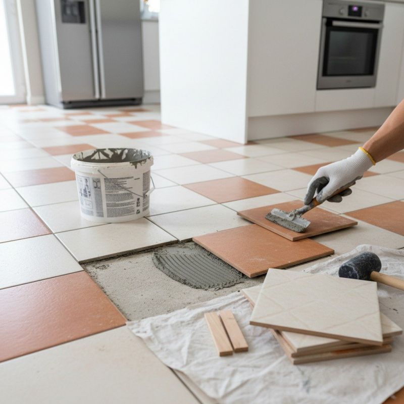 Travertine Tile Replacement detail